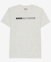 BASS OUTDOOR Mens Lined Short Sleeve T-shirt Oatmeal Heather Small