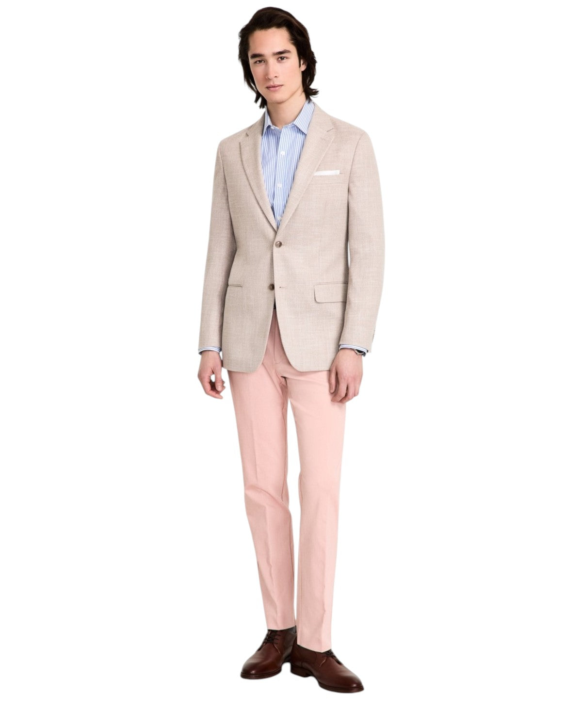 Tommy Hilfiger Mens Modern fit Sport Coat Blazer 38 R Beige Solid