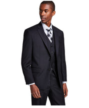 Michael Kors Mens Classic-Fit Wool-Blend S Black 42L
