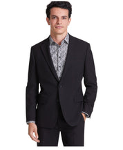 Tallia Mens Classic fit Suit Jacket Blazer 38 R Black Solid