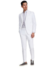 Tommy Hilfiger Mens Modern fit Suit Jacket Blazer 46 R White Solid Stretch
