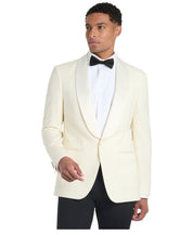 Tommy Hilfiger Mens Slim fit Tuxedo Jacket Blazer 48 R White Solid Stretch