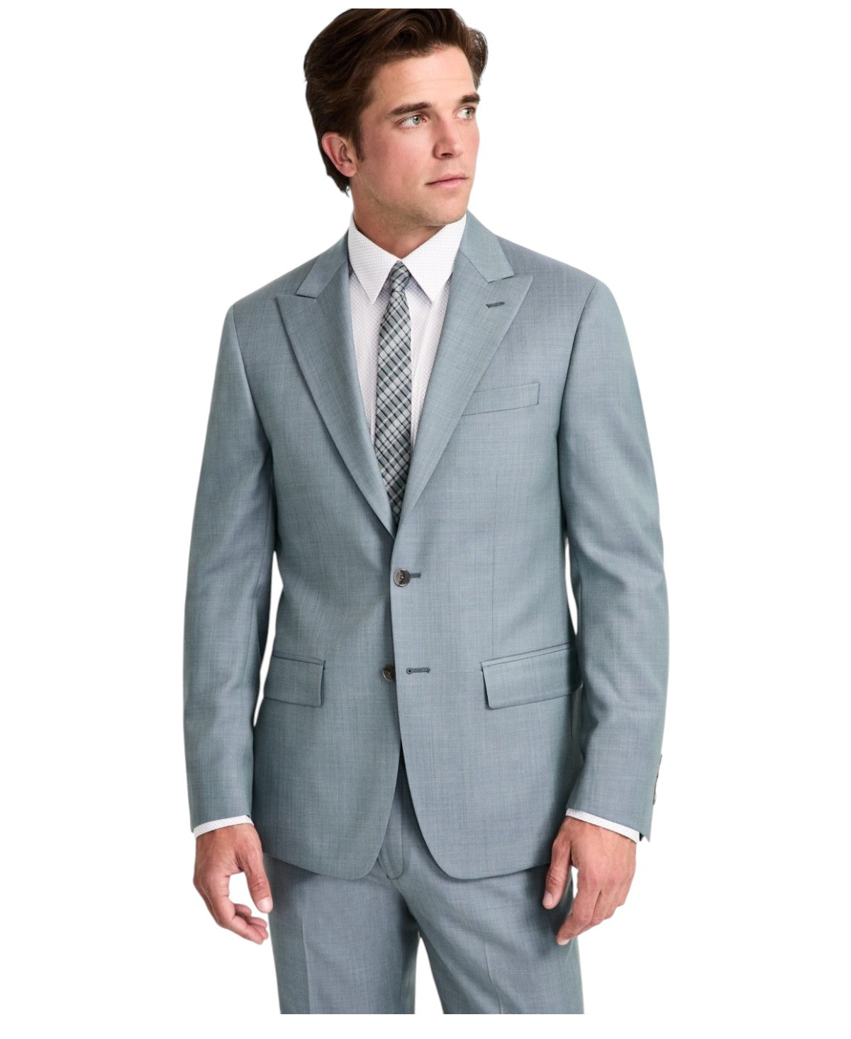 Calvin Klein Mens Slim fit Suit Jacket Blazer 38 S Green Solid