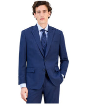 Tallia Mens Classic fit Suit Jacket Blazer 44 R Navy Blue Solid