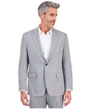 Tallia Mens Classic fit Suit Jacket Blazer 42 L Light Grey Solid