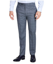 Calvin Klein Mens Slim fit Dress Pants 36 / 34 Green Plaid
