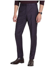 Calvin Klein Mens Slim fit Dress Pants 32 / 32 Blue Plaid Stretch