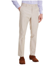 Tommy Hilfiger Mens Modern fit Dress Pants 34 / 32 Beige Solid Stretch