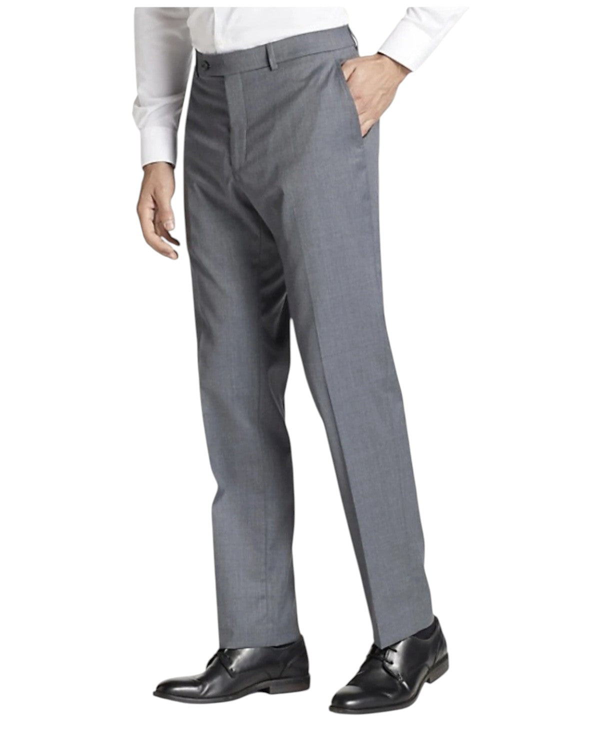 Tommy Hilfiger Mens Modern fit Dress Pants 35 / 32 Grey Solid