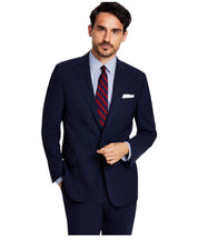 Brooks Brothers Mens Classic fit Suit Jacket Blazer 44 R Navy Blue Solid Stretch