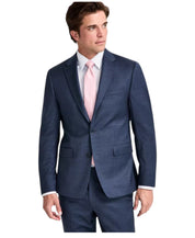 Calvin Klein Mens Skinny fit Suit Jacket Blazer 38 S Blue Solid Wool