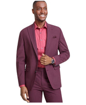 Bar Iii Mens Skinny fit Suit Jacket Blazer 38 R Berry Red Solid