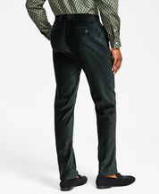 ALFANI Men's Slim-Fit Velvet Dress Pants 34 x 30 Green