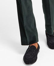 ALFANI Men's Slim Fit Velvet Dress Pants Green 30 x 30