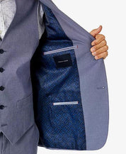 Tommy Hilfiger Men's Th Flex Chambray Suit Jacket Blue 36S