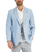 Nautica Mens Modern fit Sport Coat Blazer 42 R Light Blue Solid