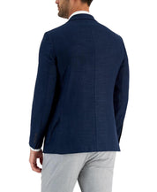 Nautica Mens Modern fit Sport Coat Blazer 42 L Navy Blue Solid Stretch
