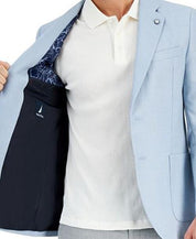 Nautica Mens Modern fit Sport Coat Blazer 42 R Light Blue Solid