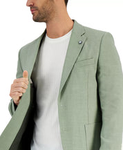 Nautica Men Modern-Fit Active Stretch Structure Weave Sport Coat 44 S Sage Green