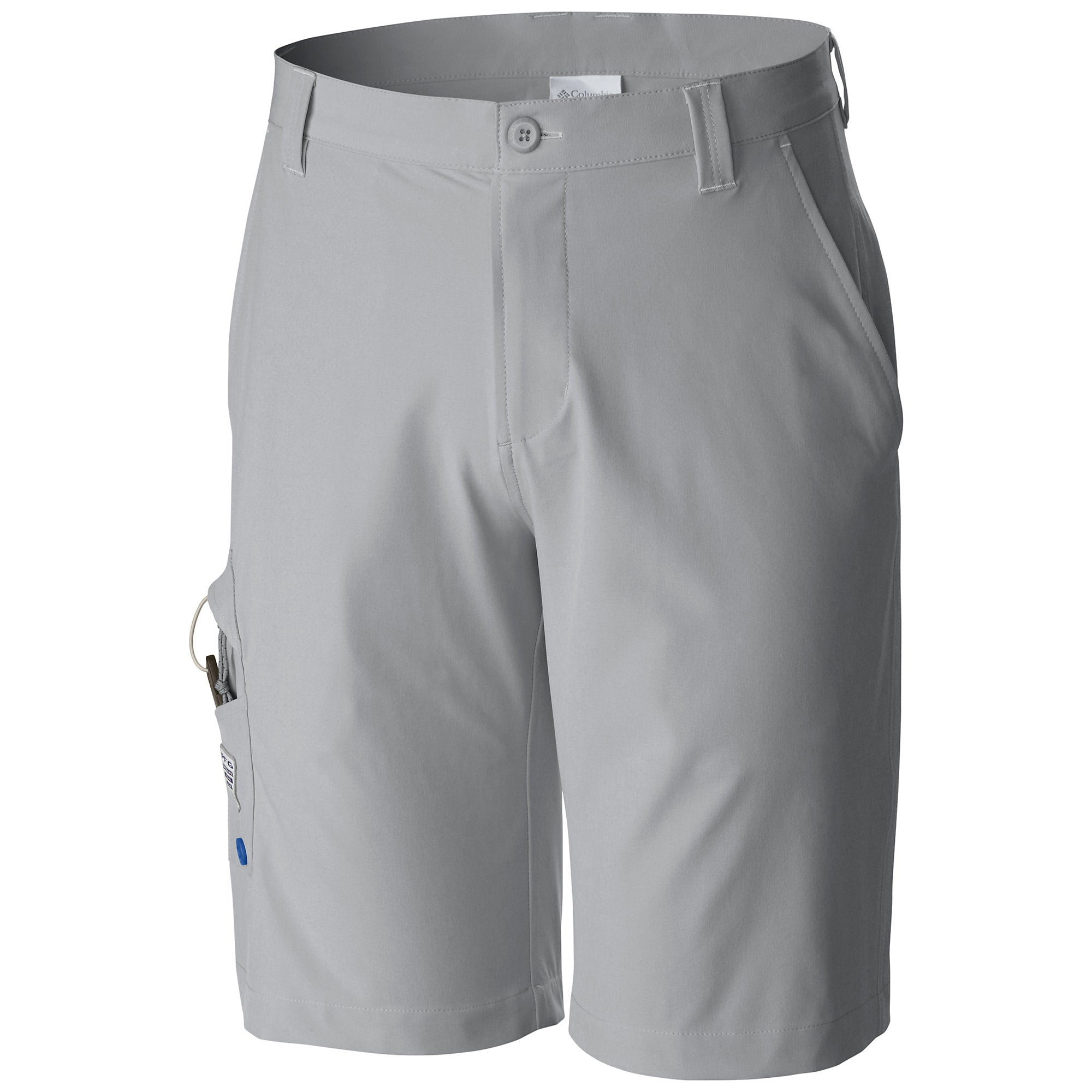 Columbia Mens Regular fit Athletic Shorts 44 Grey Solid Moisture Wicking
