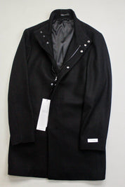 Calvin Klein Men's Mayden Slim-Fit Wool Blend Overcoat - Black 40S