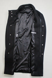 Calvin Klein Men's Mayden Slim-Fit Wool Blend Overcoat - Black 40S