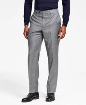 Lauren Ralph Mens Wool Flannel Classic Fit Pants Black White 42 x 32