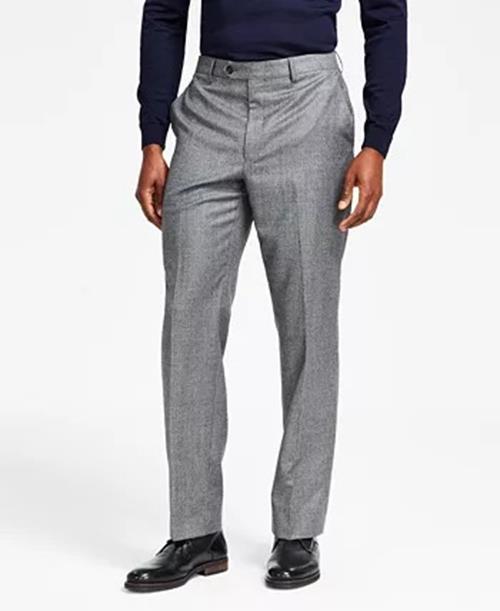 Lauren Ralph Lauren Men's Dress Pants Flannel Classic-Fit 36 x 34 Black White
