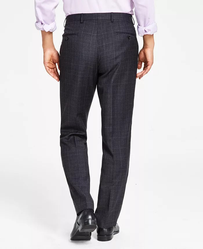 Lauren Ralph Lauren Edgewood Mens Charcoal Plaid Wool Suit Pants 36 x 30