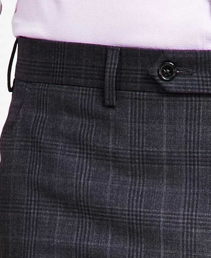 Lauren Ralph Lauren Edgewood Mens Charcoal Plaid Wool Suit Pants 36 x 30