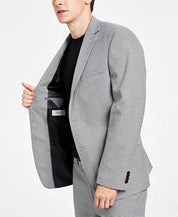 Alfani Men's Slim-Fit Grey Houndstooth Suit Jacket 44R