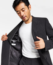 Alfani Mens Slim Fit Pinstripe Double Breasted Suit Jacket 42L