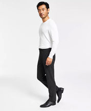 Alfani Mens Slim Fit Dress Pants Black White Pin Stripes 31 x 30