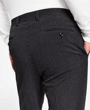 Alfani Mens Slim Fit Dress Pants Black White Pin Stripes 31 x 30