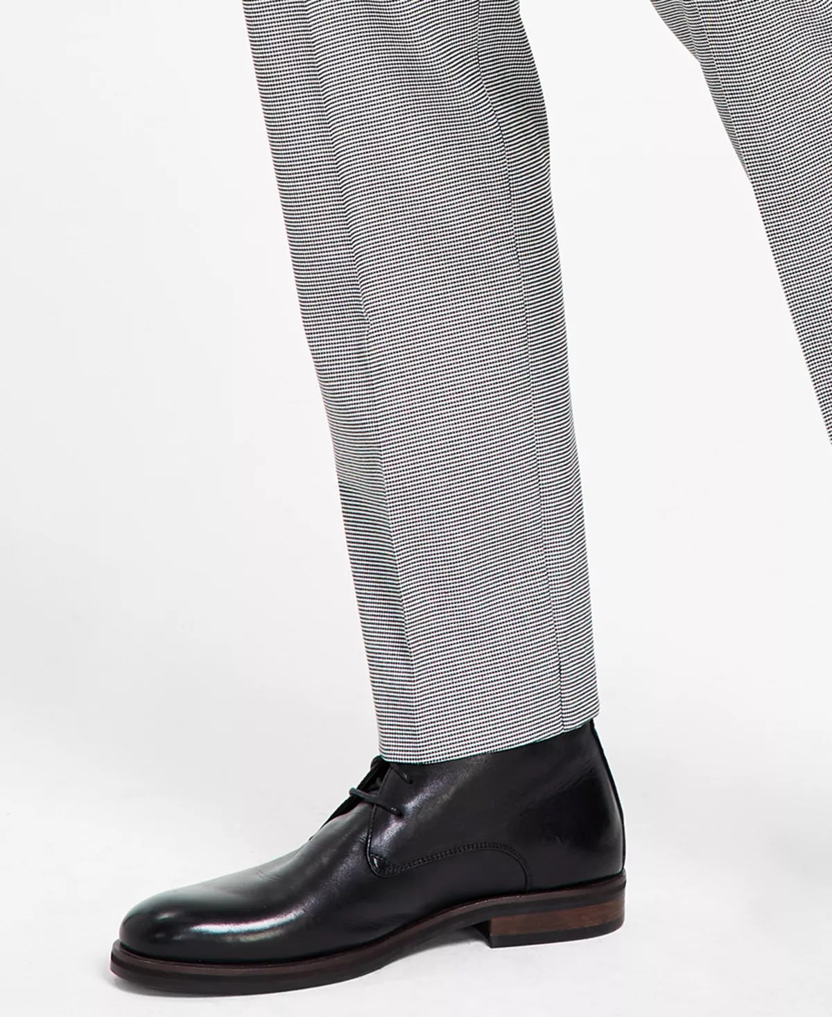 Alfani Mens Houndstooth Slim Suit Dress Pants Black White 32 x 30