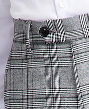 Alfani Mens Slim-Fit Suit Pants Black White Plaid 34 x 32