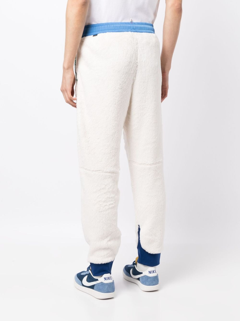 MONCLER Mens Grenoble Fleece Sweatpants Pants Size XL White Blue