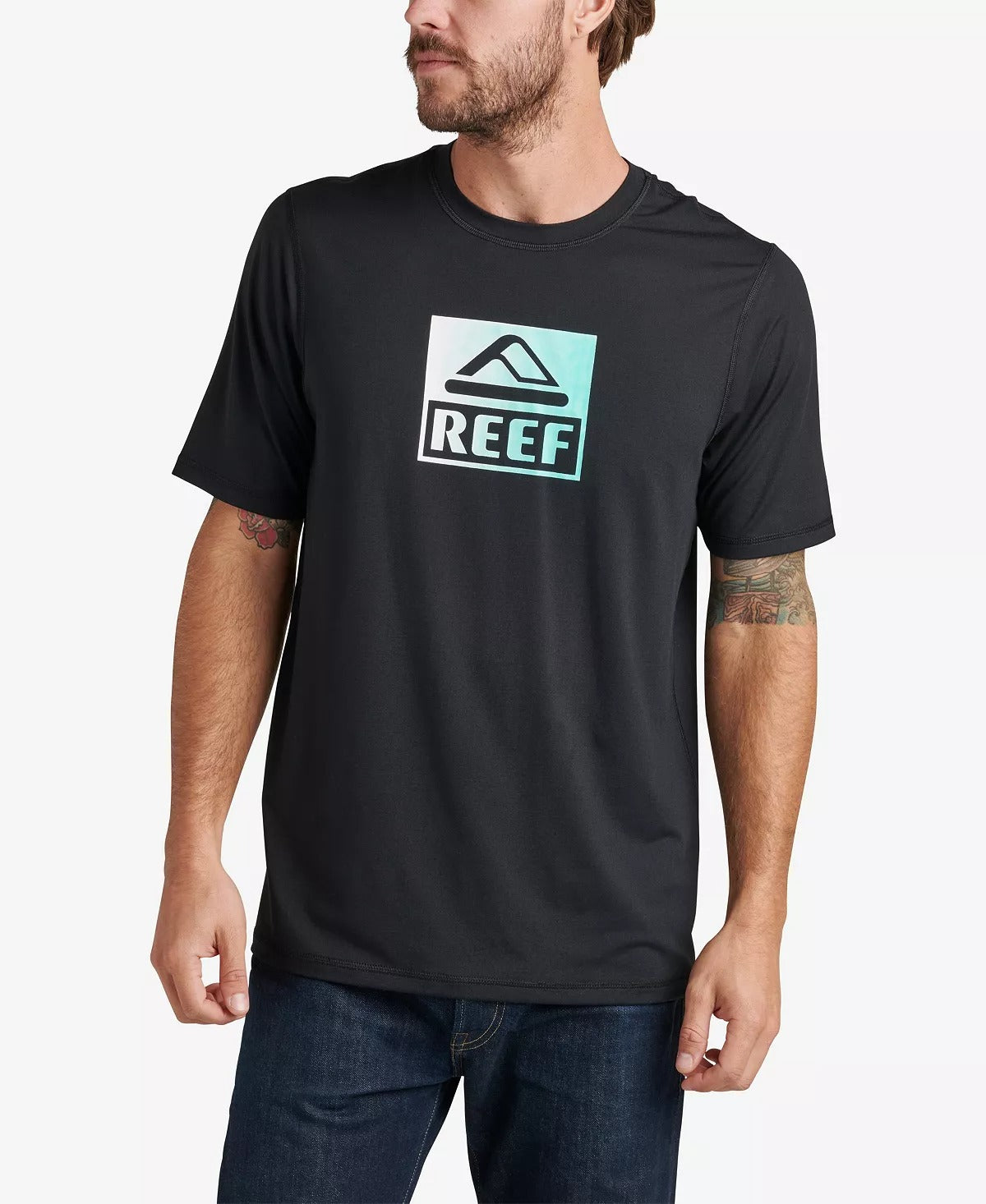 REEF Men's Rodeo Rach Guard T Shirt XL Black