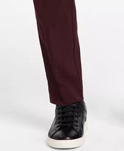 Tommy Hilfiger Men's Modern-Fit Burgundy Pants 32 x 30