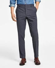 Tommy Hilfiger Mens Modern Fit TH Flex Stretch Dress Pants Grey Blue 38 x 30