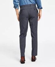 Tommy Hilfiger Mens Modern-Fit Dress Pants TH Flex Stretch Grey blue 36 x 32