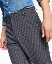Tommy Hilfiger Mens Plaid Modern Fit Suit Dress Pants Blue 34 x 34