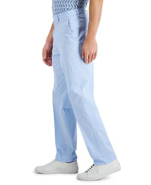 NAUTICA Men's Modern-Fit Stretch Cotton Solid Suit 36R / 30 x 32 Light Blue