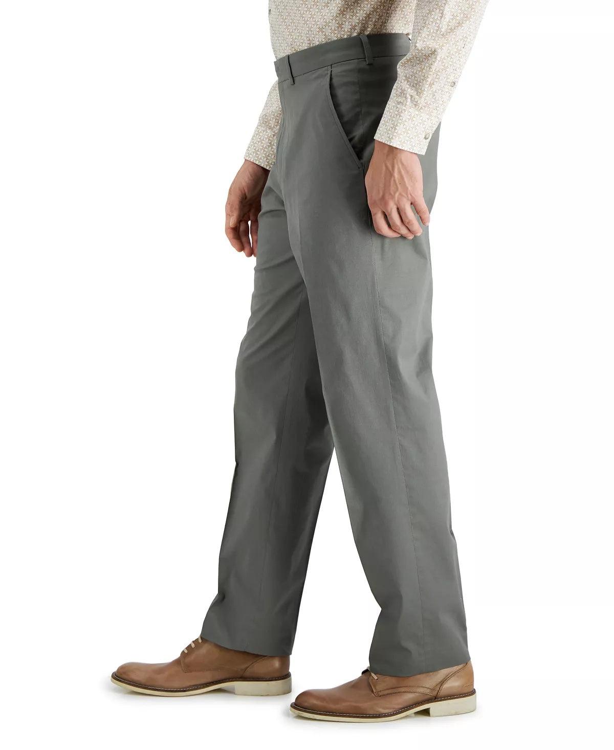 NAUTICA Men's Modern-Fit Stretch Cotton Solid Suit Grey 42R / 36 x 32