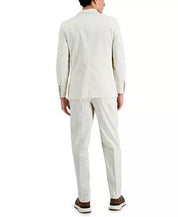 Nautica Men's Modern-Fit White / Cream Cotton Suit 42S / 36 x 32