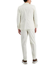 Nautica Men's Modern-Fit White / Cream Cotton Suit 40R / 34 x 32