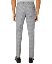 Bar III Men's Slim-Fit Dress Pants  Grey Check 33 x 32