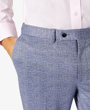 TALLIA Men's Slim-Fit Knit Suit Dress Pants Blue 30 X 30 Plaid