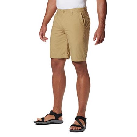 Columbia Men Regular fit Chinos Shorts 40 Brown Solid
