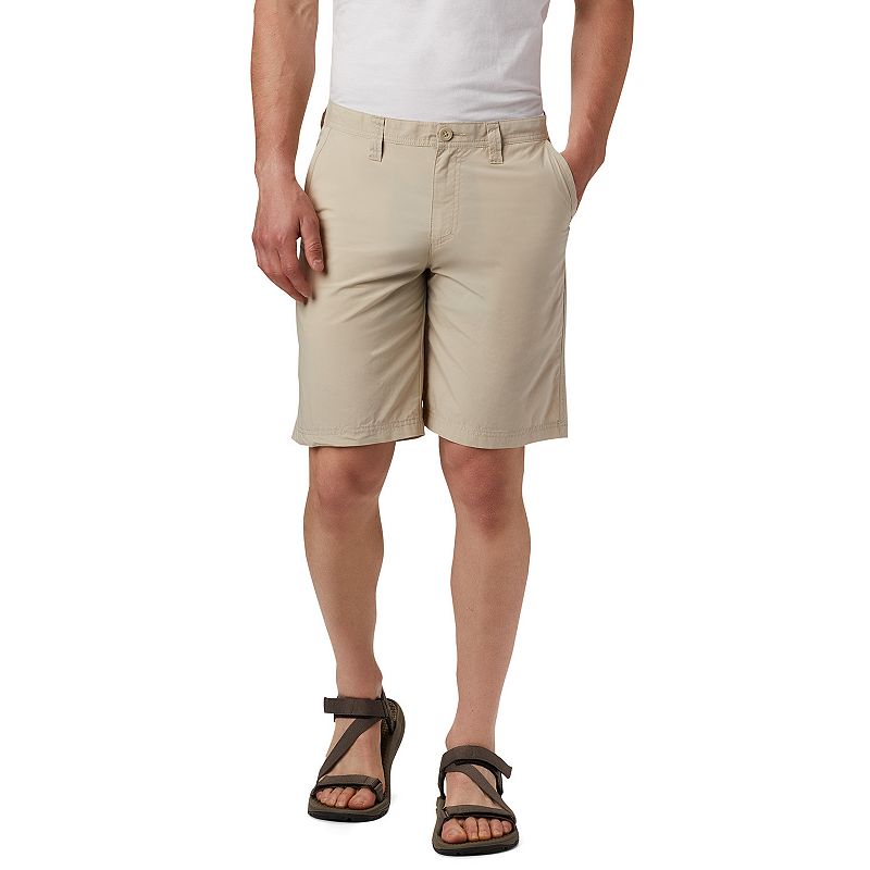 Columbia Mens Regular fit Chinos Shorts 38 Beige Solid
